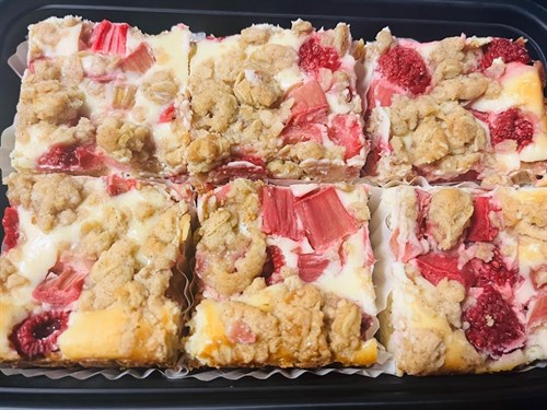 * SPECIAL - Raspberry Rhubarb Cheesecake Squares